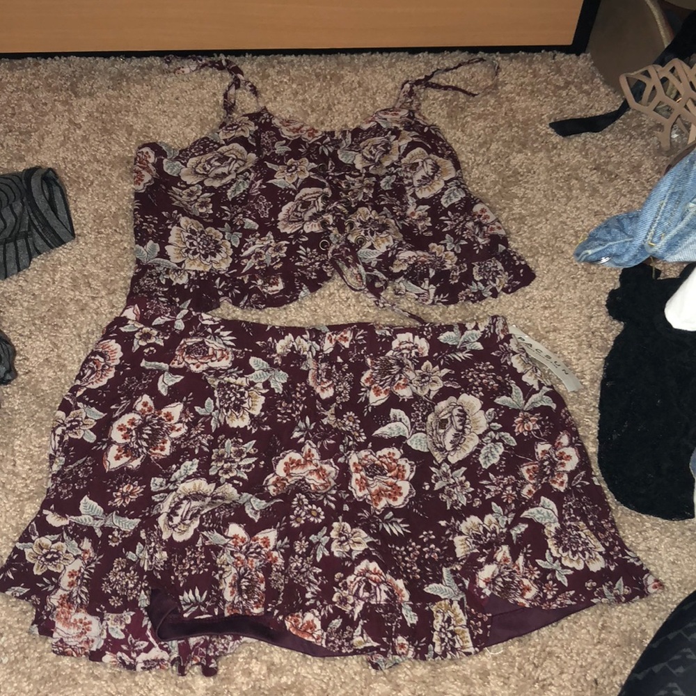 Pacsun 2 piece floral set